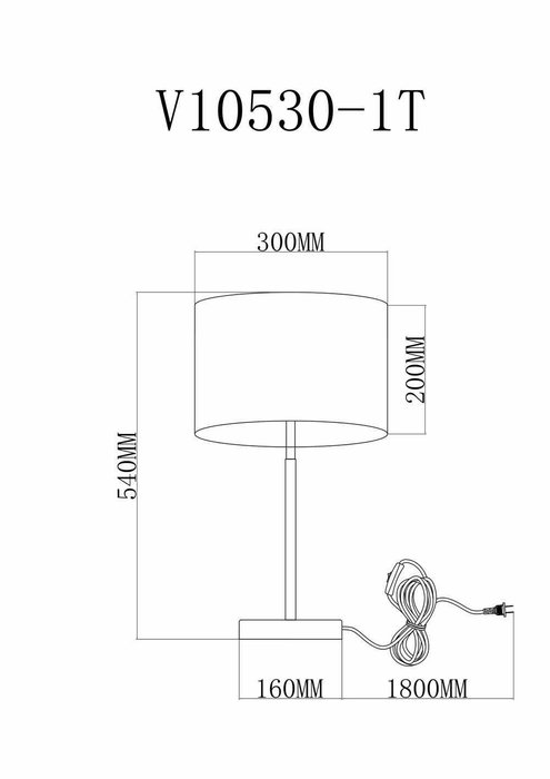 Лампа настольная Visalia с белым абажуром - лучшие Настольные лампы в INMYROOM