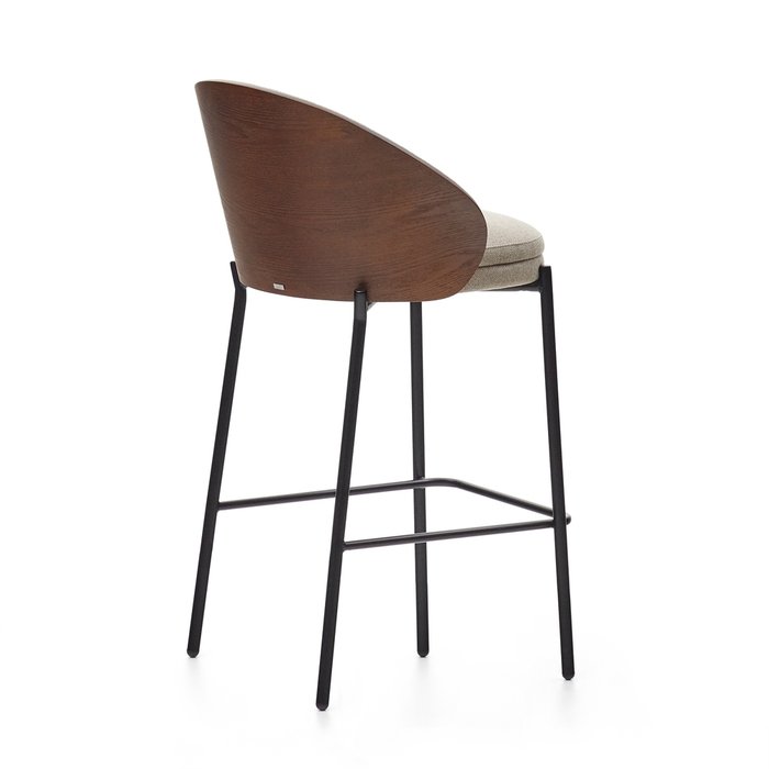 Полубарный стул Eamy бежево-коричневого цвета - лучшие Барные стулья в INMYROOM