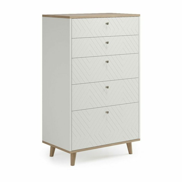 Высокий комод Twin TW024 цвета ваниль Высокий комод Twin TW024 цвета ваниль