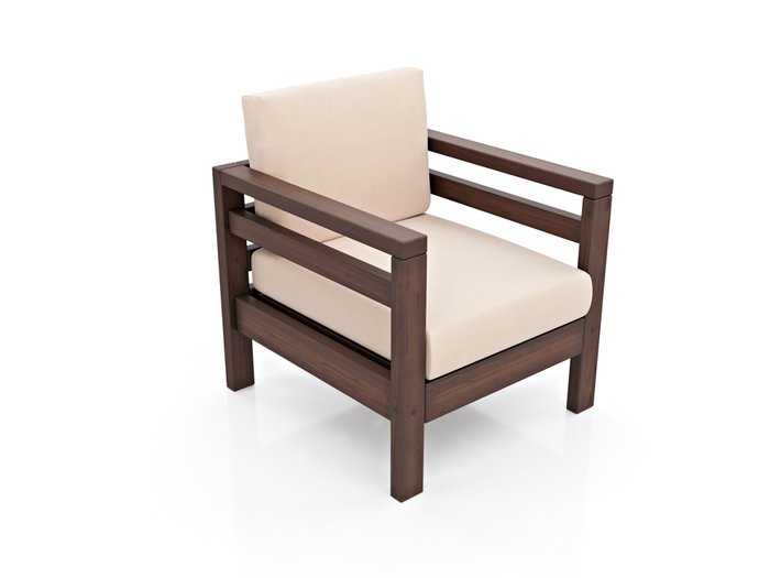 Кресло Домино молочного цвета - лучшие Интерьерные кресла в INMYROOM
