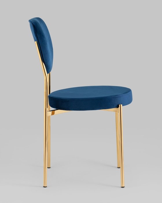 Стул Барбара синего цвета - лучшие Обеденные стулья в INMYROOM