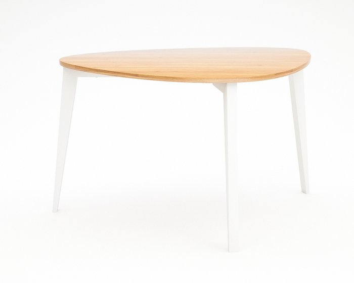 Стол обеденный Shell бело-бежевого цвета - лучшие Обеденные столы в INMYROOM