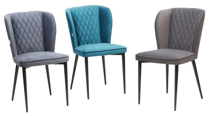 Стул Некст сине-зеленого цвета - лучшие Обеденные стулья в INMYROOM