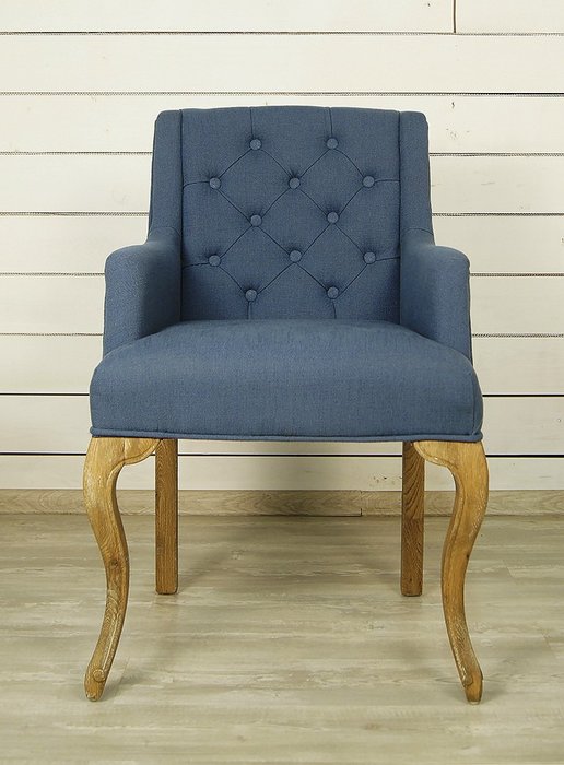 Синий стул для гостиной (Классицизм)