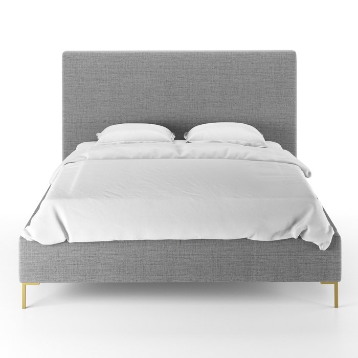 Кровать Kona 180х200 светло-серого цвета