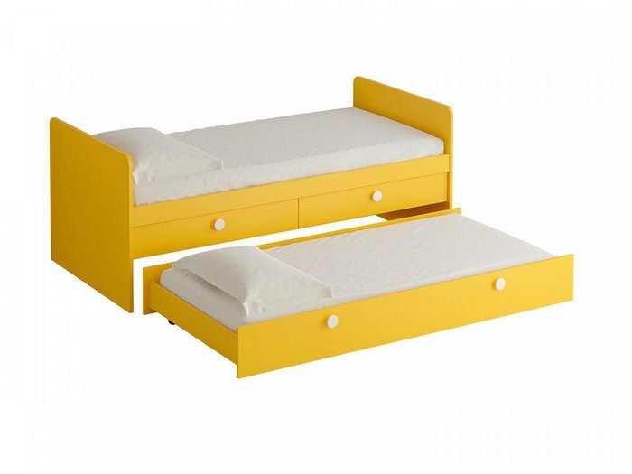 Кровать Bonito желтого цвета 90х200 - лучшие Двухъярусные кроватки в INMYROOM