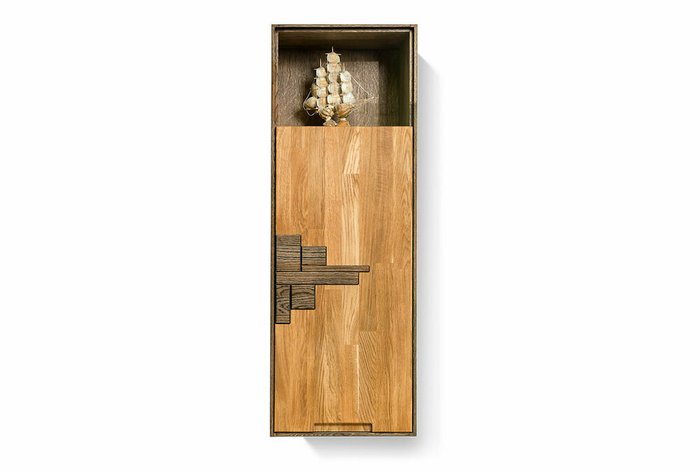 Шкаф навесной правый Irving Design коричневого цвета