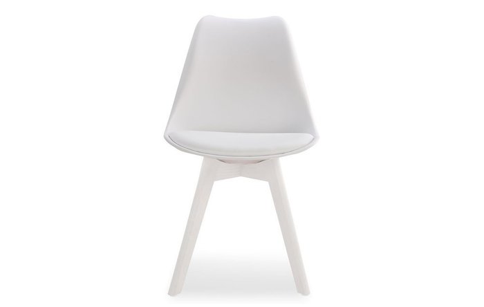 Обеденный стул Mark белого цвета - купить Обеденные стулья по цене 3851.0
