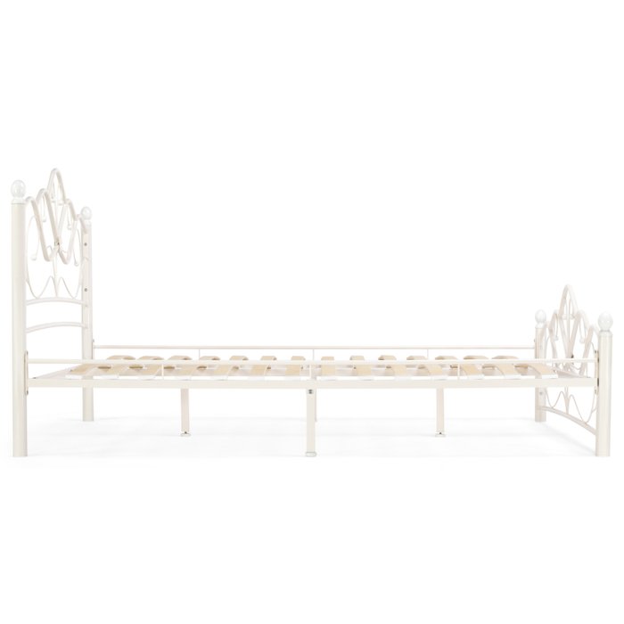 Кровать с основанием Виктори 160х200 белого цвета - лучшие Кровати для спальни в INMYROOM