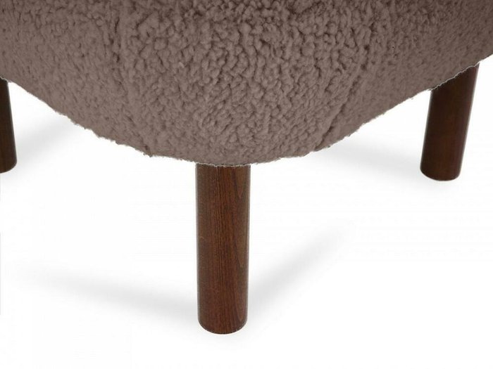 Пуф Lounge Wood коричневого цвета - лучшие Пуфы в INMYROOM