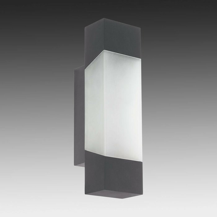 Уличный настенный светодиодный светильник Gorzano бело-серого цвета - купить Настенные уличные светильники по цене 7690.0