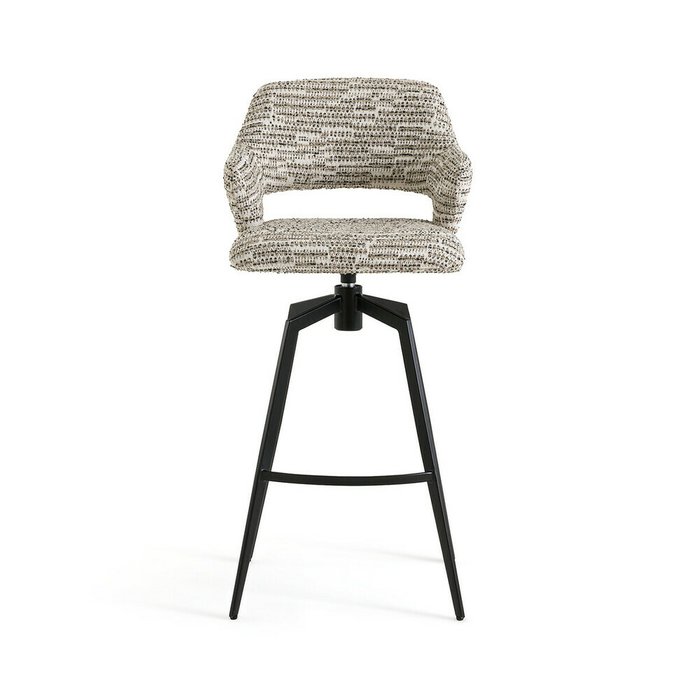 Барное кресло Asyar вращающееся бежево-коричневого цвета - купить Барные стулья по цене 33365.0