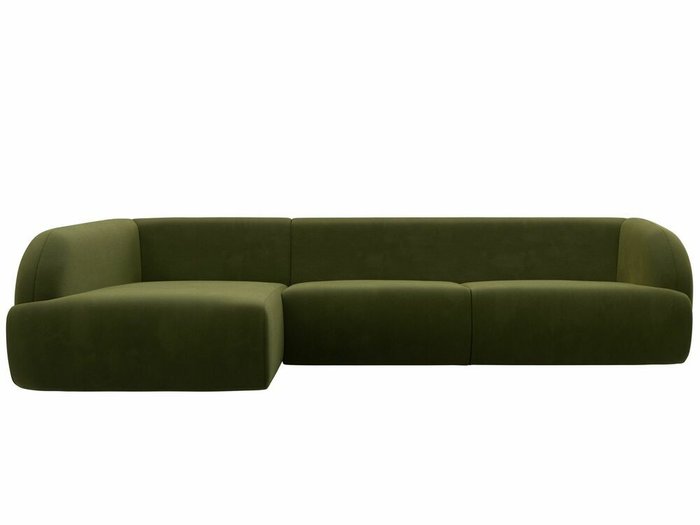 Угловой-диван Лига 041 зеленого цвета левый угол - купить Угловые диваны по цене 79999.0