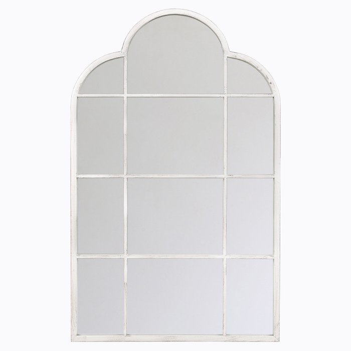 Настенное зеркало «Ривьера» белый антик