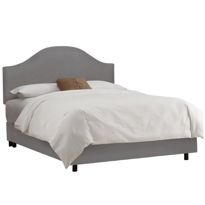 Кровать Libby Gray серого цвета 180х200
