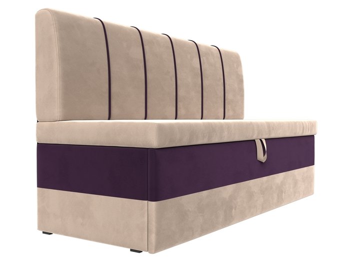 Диван-кровать Энигма бежево-фиолетового цвета - лучшие Прямые диваны в INMYROOM