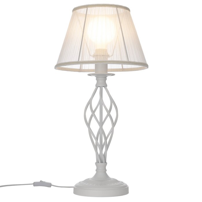 Citilux Ровена CL427810 Настольная лампа с абажуром Белая Citilux Ровена CL427810 Настольная лампа с абажуром Белая