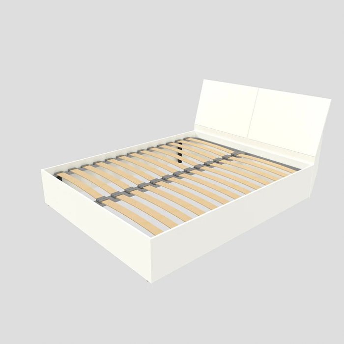 Кровать Рассвет 160х200 белого цвета без подъемного механизма Кровать Рассвет 160х200 белого цвета без подъемного механизма