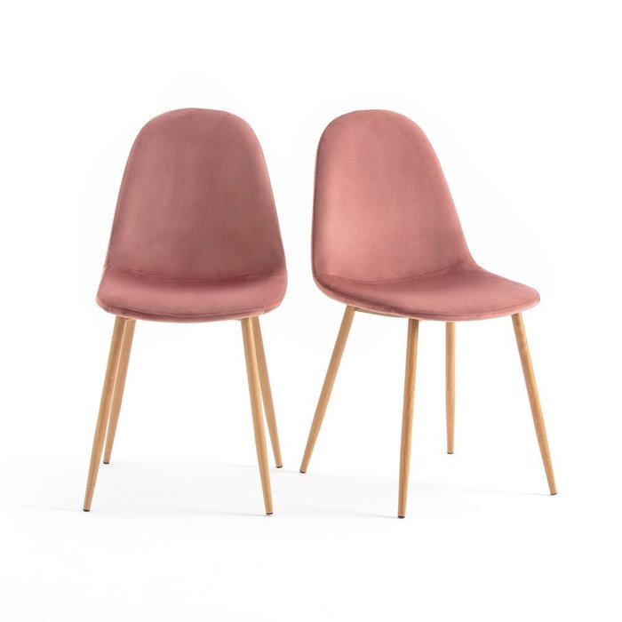 Комплект из двух стульев Lavergn розового цвета