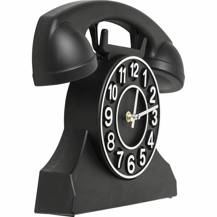 Часы настенные Telephone черного цвета - купить Часы по цене 4910.0