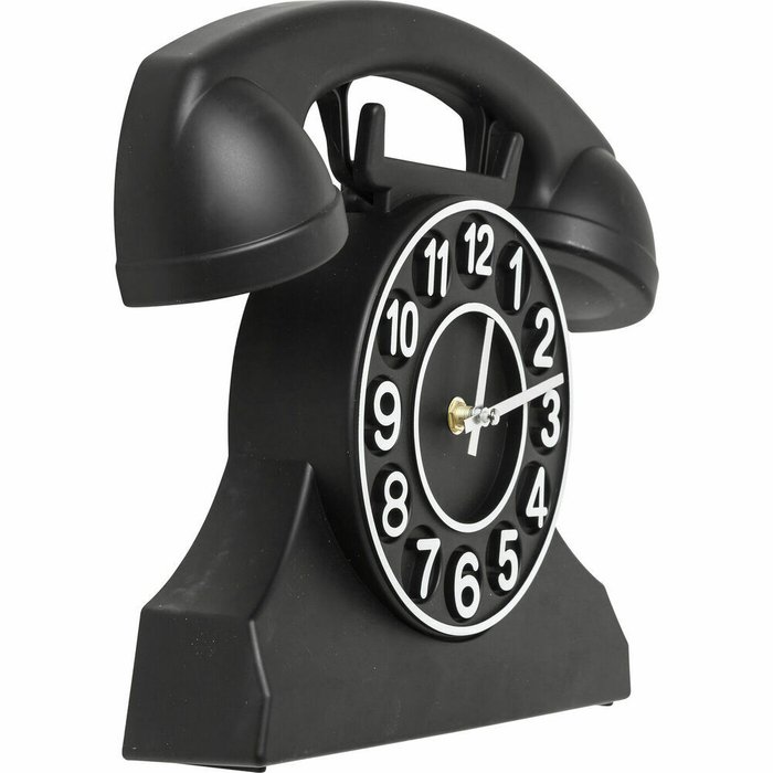 Часы настенные Telephone черного цвета - купить Настенные часы по цене 4910.0 Часы настенные Telephone черного цвета - купить Настенные часы по цене 4910.0