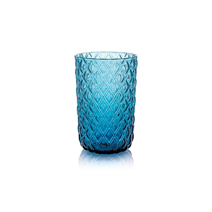Стакан из стекла голубого цвета - купить Бокалы и стаканы по цене 810.0