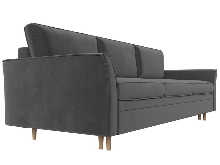 Прямой диван-кровать София серого цвета - лучшие Прямые диваны в INMYROOM