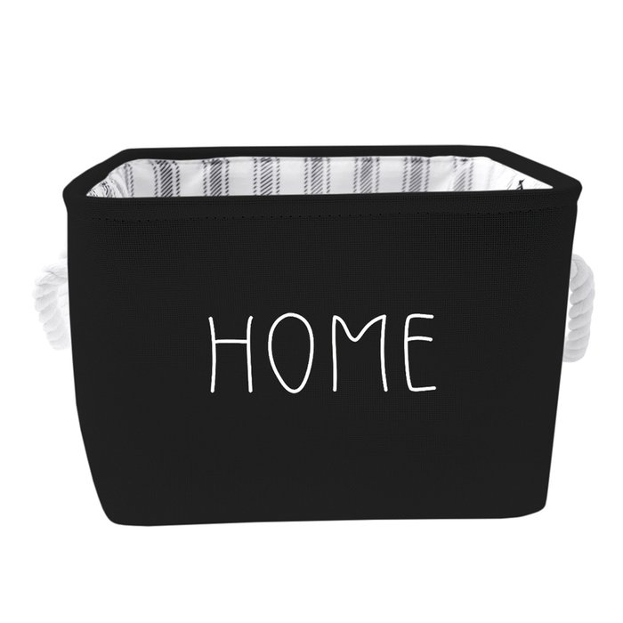 Корзина для хранения Home 23 черного цвета 