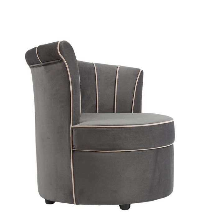 Кресло Shell серого цвета  - лучшие Интерьерные кресла в INMYROOM