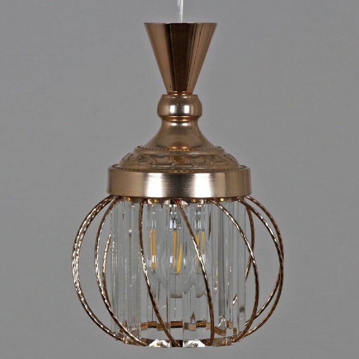 Подвесной светильник 05020-0.4-03 GD (стекло, цвет прозрачный) - купить Подвесные светильники по цене 5860.0