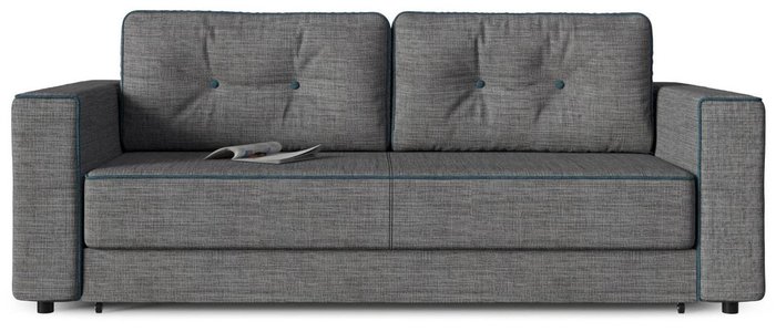 Диван-кровать прямой Принстон (Менли) 06 серого цвета - лучшие Прямые диваны в INMYROOM