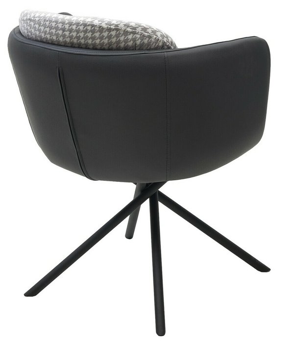 Стул Лилу Данс вращающийся темно-серого цвета - лучшие Обеденные стулья в INMYROOM