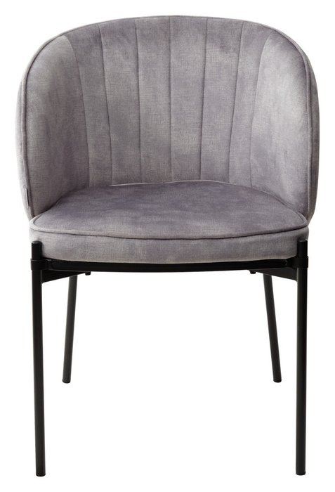 Стул Diana серо-сербристого цвета - лучшие Обеденные стулья в INMYROOM