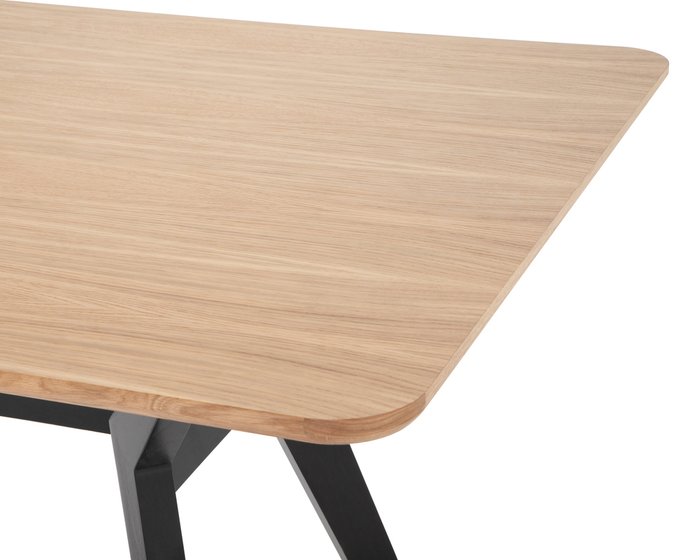Обеденный стол Боско бежево-черного цвета - лучшие Обеденные столы в INMYROOM