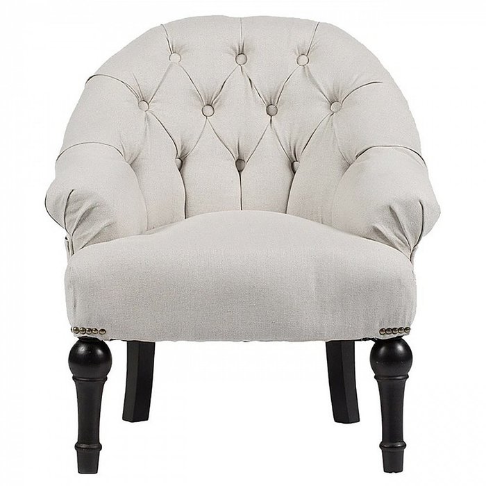 Кресло Boheme бело-серого цвета 