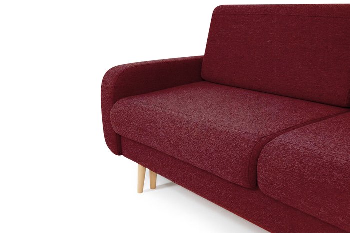 Диван-кровать Микаэле бордового цвета - купить Прямые диваны по цене 42075.0