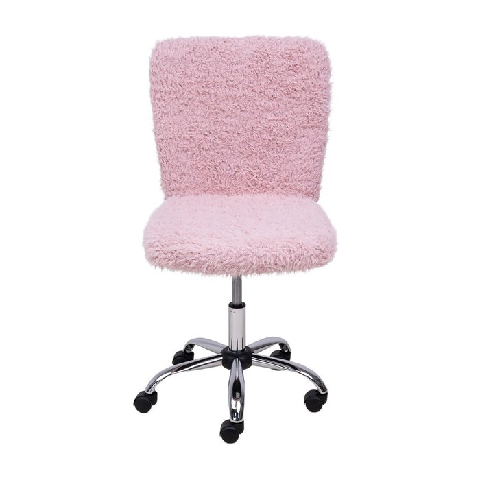 Кресло поворотное Fluffy нежно-розового цвета  - купить Офисные кресла по цене 10990.0