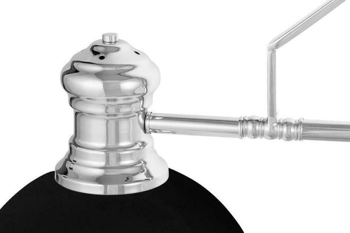 Люстра на штанге Ettore LDP 710-3 BK+CHR (металл, цвет черный) - купить Подвесные люстры по цене 25204.0 Люстра на штанге Ettore LDP 710-3 BK+CHR (металл, цвет черный) - купить Подвесные люстры по цене 25204.0