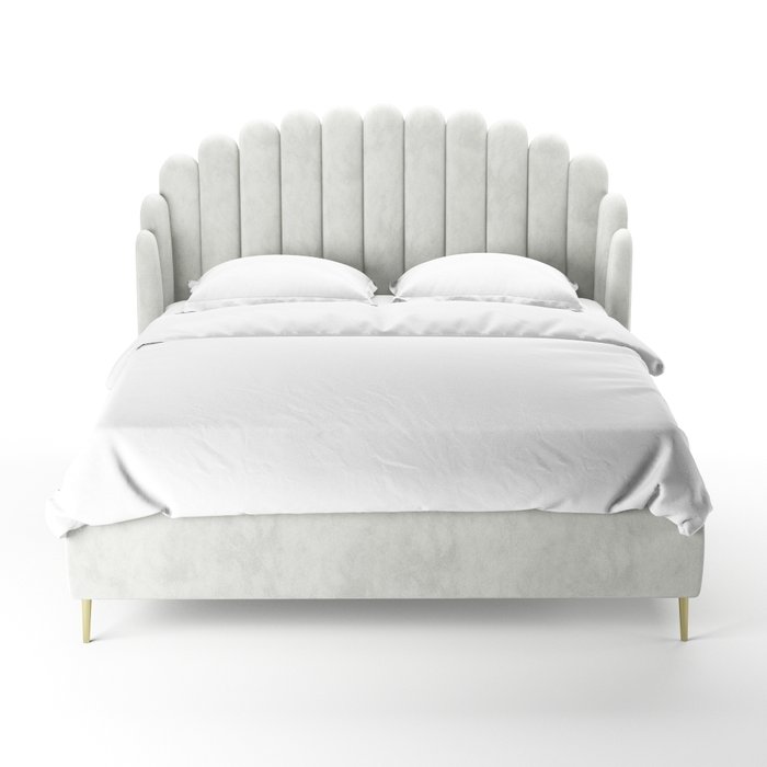 Кровать Amira 180х200 серого цвета - купить Кровати для спальни по цене 115000.0