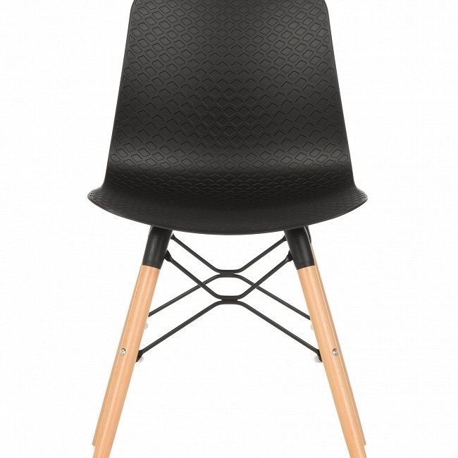 Стул с сидением из пластика черного цвета  - лучшие Обеденные стулья в INMYROOM
