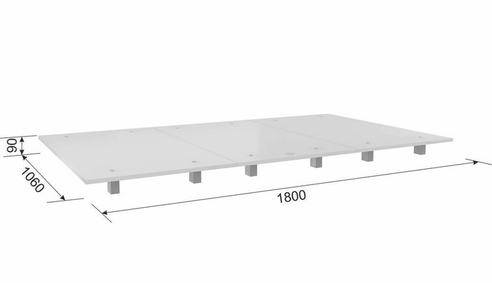 Основание настил 106х180 белого цвета - купить Основания кроватей по цене 4190.0