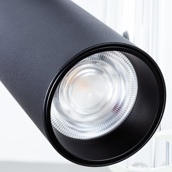 Магнитный трековый светильник Linea черного цвета - лучшие Трековые светильники в INMYROOM