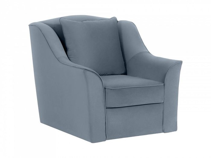 Кресло Vermont серо-синего цвета - купить Интерьерные кресла по цене 29580.0