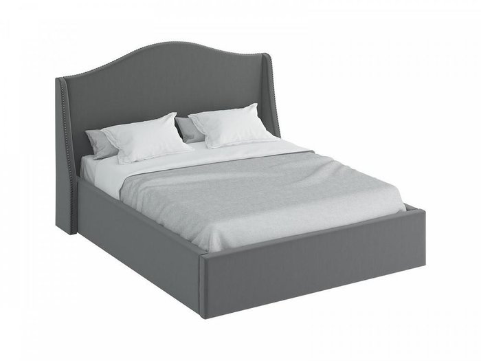 Кровать Soul темно-серого цвета с подъемным механизмом 180х200