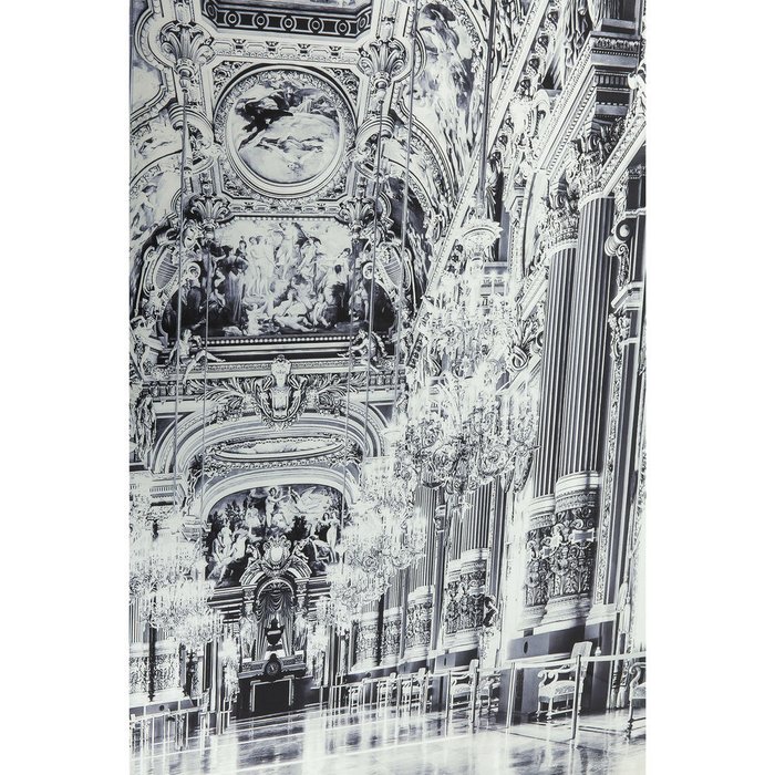 Картина Versailles 120х180 черно-белого цвета - лучшие Принты в INMYROOM