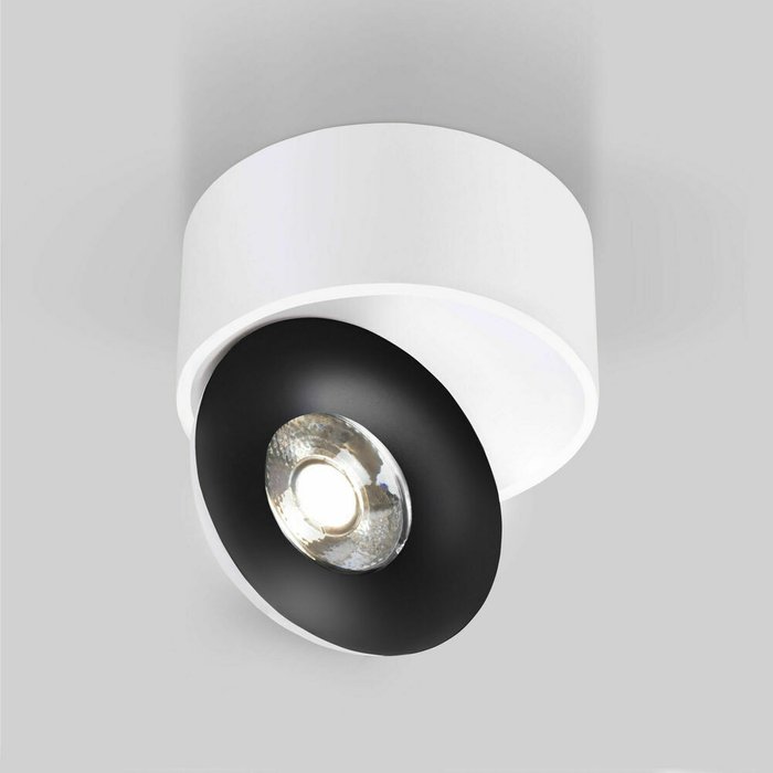 Накладной светодиодный светильник Glide белый/черный 25100/LED - купить Потолочные светильники по цене 5370.0