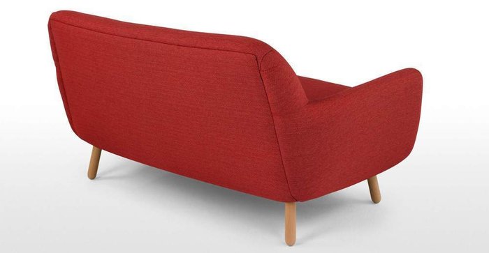 Диван Jonah двухместный красного цвета - лучшие Прямые диваны в INMYROOM