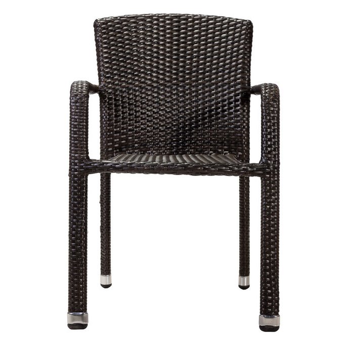 Стул Борнео D цвета венге с подлокотниками - купить Садовые стулья по цене 7130.0