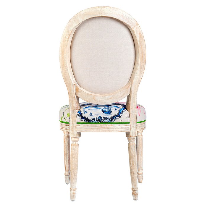 Стул Убедительный Делфт с цветочным принтом - лучшие Обеденные стулья в INMYROOM