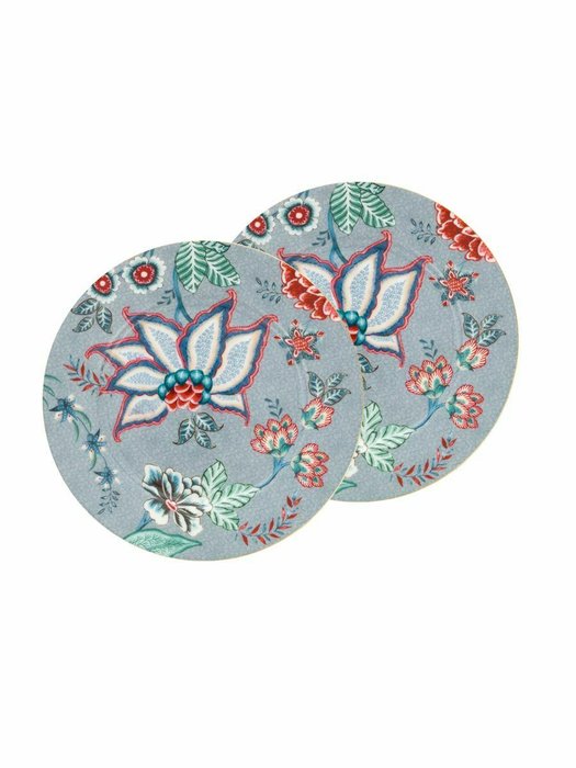 Набор из 2-х тарелок Flower Festival Light Blue, D17 см Набор из 2-х тарелок Flower Festival Light Blue, D17 см